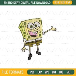 Introducing SpongeBob SquarePants Embroidery Png