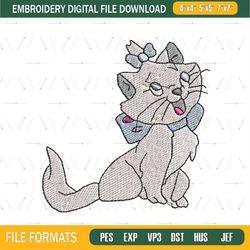 Lady Kitty Aristocats Marie Embroidery Png