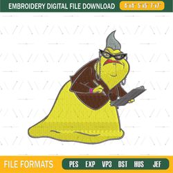 Disney Pixal Monsters Inc Roz Embroidery
