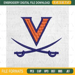 Virginia Cavaliers NCAA Logo Embroidery Design
