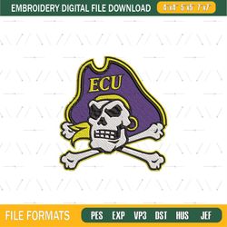 NCAA Logo Embroidery Designs, East Carolina University Embroidery Files, NCAA East Carolina Png
