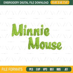 Disney Embroidery Minnie Mouse Logo Png