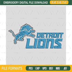 NFL Logo Embroidery Designs, Detroit Lions Embroidery Files , NFL Detroit Lions