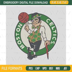 Boston Celtics Embroidery Design,