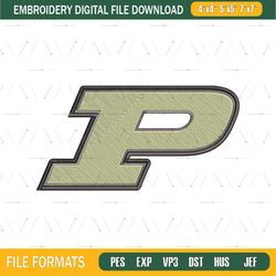Purdue Boilermakers Embroidery File