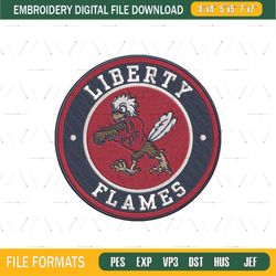 NCAA Liberty Flames Embroidery Designs
