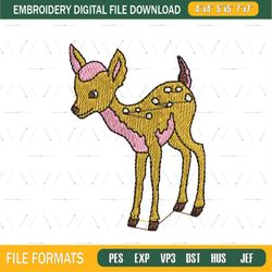 Little Deer Bambi Embroidery Png