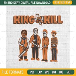 King Of The Kill Horror Movie Embroidery