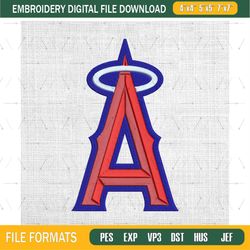 Los Angeles Angels Embroidery Designs