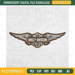 Harley Davidson Logo Machine Embroidery Designs