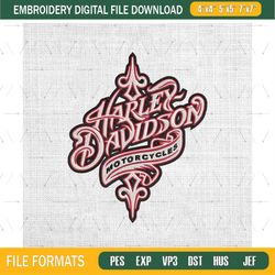 Harley Davidson Motorcycles Embroidery Files