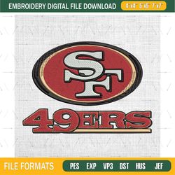 NFL Logo San Francisco 49ers Embroidery Designs