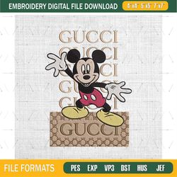 Gucci x Mickey Mouse Embroidery Machine