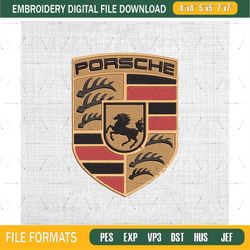 Porsche Logo Embroidery File