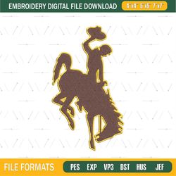 Wyoming Cowboys Embroidery Files