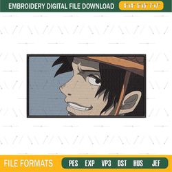 Portgas D Ace Anime One Piece Embroidery File png