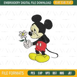 Mickey Having a Bad Day Embroidery Design File png