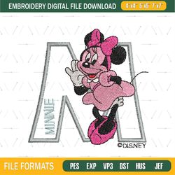 Minnie Mouse Embroidery Design Png