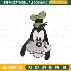 Goofy Head Embroidery Design Png