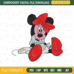 Minnie Mouse Design Embroidery Png