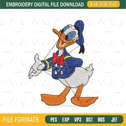 Disney Donald Embroidery File Png