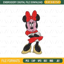 Minnie Mouse Disney Embroidery File Png