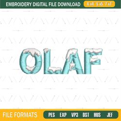 Frozen Olaf Logo Embroidery