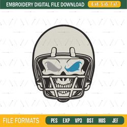 Skull Helmet Detroit Lions embroidery design, Lions embroidery, NFL embroidery