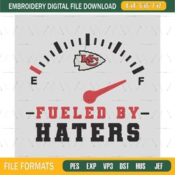 Fueled By Haters Kansas City Chiefs embroidery design, Kansas City Chiefs embroidery