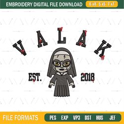 Valak Est Embroidery Halloween Machine Embroidery