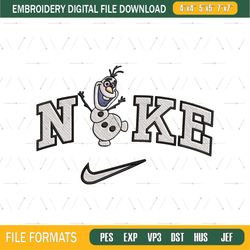 Nike X Olaf Embroidery Design