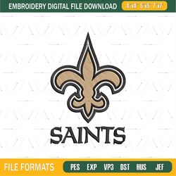 New Orleans Saints Embroidery Designs