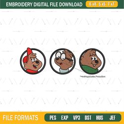 Alvin and The Chipmunks Face Embroidery Png
