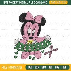 Baby Minnie Mouse Paper Cutting Embroidery