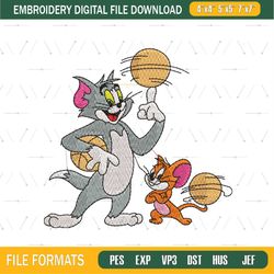 Basketball Tom and Jerry Embroidery