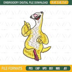 Ice Age Sid The Sloth Embroidery png