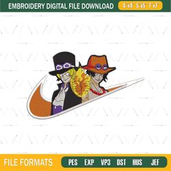 Ace Fire Punch One Piece Embroidery Design Png