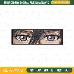 Mikasa Ackerman Eyes Embroidery Design png