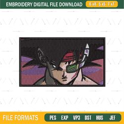 Bardock Dragon Ball Z Anime Embroidery File png