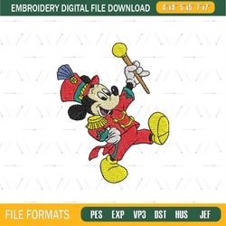 Mickey Mouse Musical Ensemble Embroidery File png