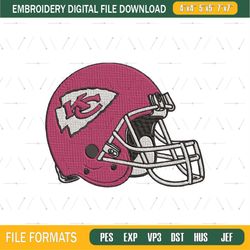 Kansas City Chiefs Embroidery Designs, NFL Embroidery Design File Instant Download