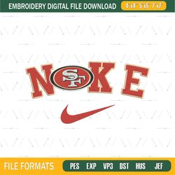 San Francisco 49ers Embroidery Files, NFL Logo Embroidery Designs, NFL 49ers