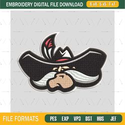 UNLV Rebels Mascot Embroidery Designs, NCAA Embroidery Design File