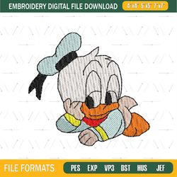 Disney Baby Donald Duck Embroidery