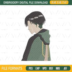 Anime Levi Ackerman Embroidery Design png