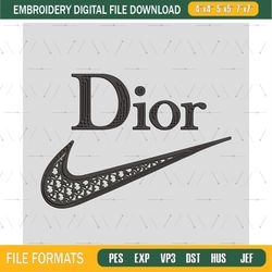 Nike dior embroidery design, Dior embroidery, Emb design, Embroidery shirt