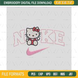Nike kitty embroidery design, Kitty embroidery, Nike design, Embroidery shirt, Embroidery file,