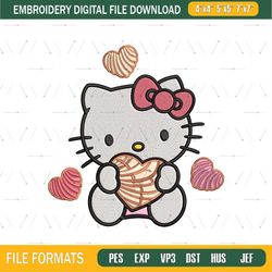 Concha Hello Kitty Embroidery Design