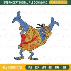 Genie Jiminy Cricket Embroidery Png