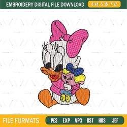 Baby Doll Daisy Duck Embroidery